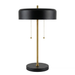 Obni Table Lamp | Black Outer and White Inner