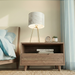Optima Table Lamp | Antique Brass & Faux Marble Shade