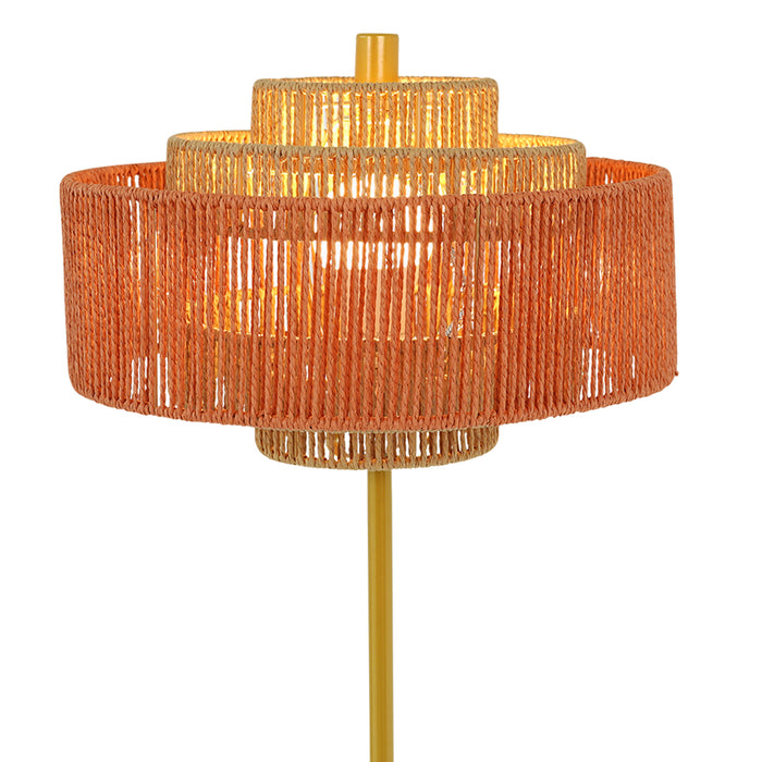 Phosma Floor Lamp Gold and Natural - Terracotta