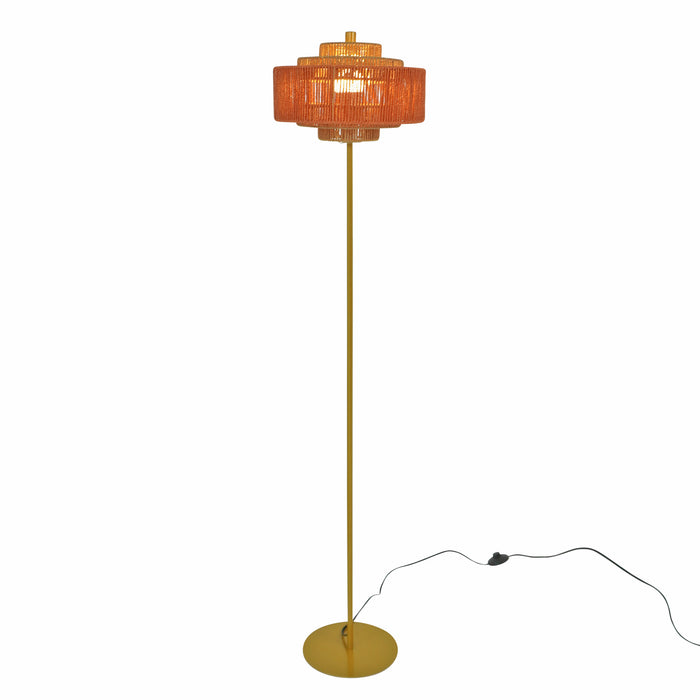 Phosma Floor Lamp Gold and Natural - Terracotta