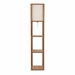 Pinnacle Shelf Floor Lamp | Natural Wood with Long Shade | Ashcroft Imports Furniture