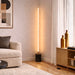 Prism LED Floor Lamp | Brassed Gold & Faux Marble Base