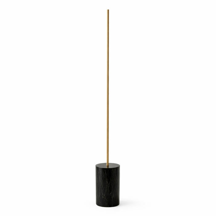 Prism LED Floor Lamp | Brassed Gold & Faux Marble Base