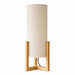 Rayna Table Lamp | Oak Finish & Natural Cylindrical Shade