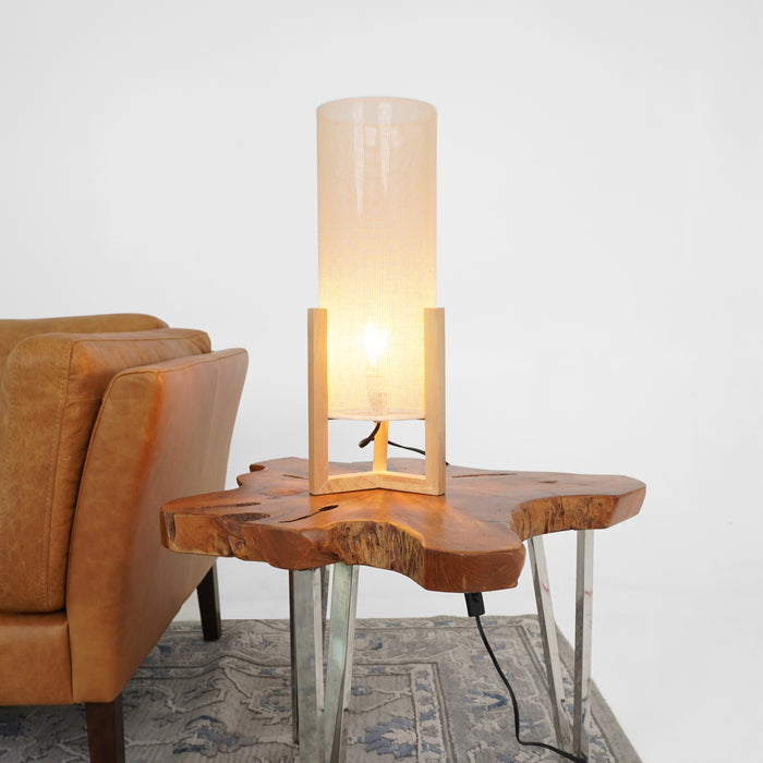 Rayna Table Lamp Oak and Natural