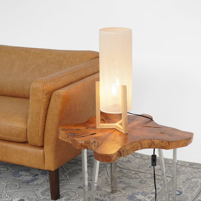 Rayna Table Lamp Oak and Natural