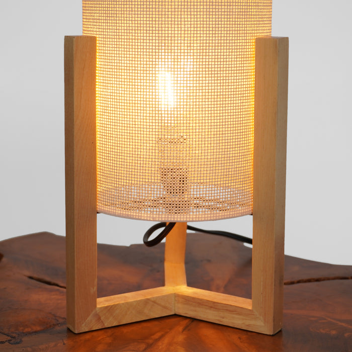 Rayna Table Lamp Oak and Natural