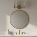 Regal Double Light Vanity | Satin Brass & Clear Ribbed Glass