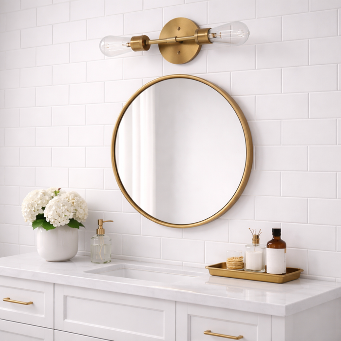 Reverie Double Lights Wall Sconce | Sleek & Symmetrical Modern Lighting