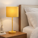 Sereno Table Lamp | Ochre Shade & Gold Twisted Design