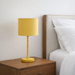 Sereno Table Lamp | Ochre Shade & Gold Twisted Design