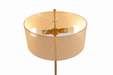 Lirian Floor Lamp | Oak Wood Finish & Natural Linen Shade