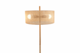 Lirian Floor Lamp | Oak Wood Finish & Natural Linen Shade