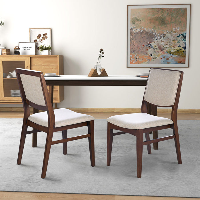 Skylar Beige Fabric Dining Chair (Set Of 2)