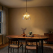Soiree Four Candle Lights Pendant | Satin Brass & Clear Glass
