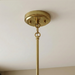 Soiree Four Candle Lights Pendant | Satin Brass & Clear Glass