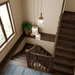 Gala Pendant Lamp | Bronze Finish & Triple Ribbed Glass