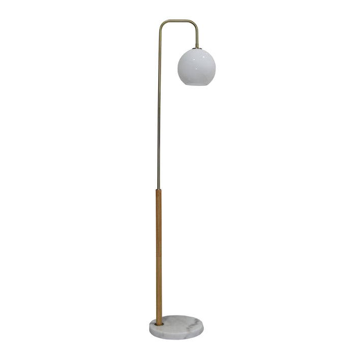 Solaris White Lampshade Floor Lamp