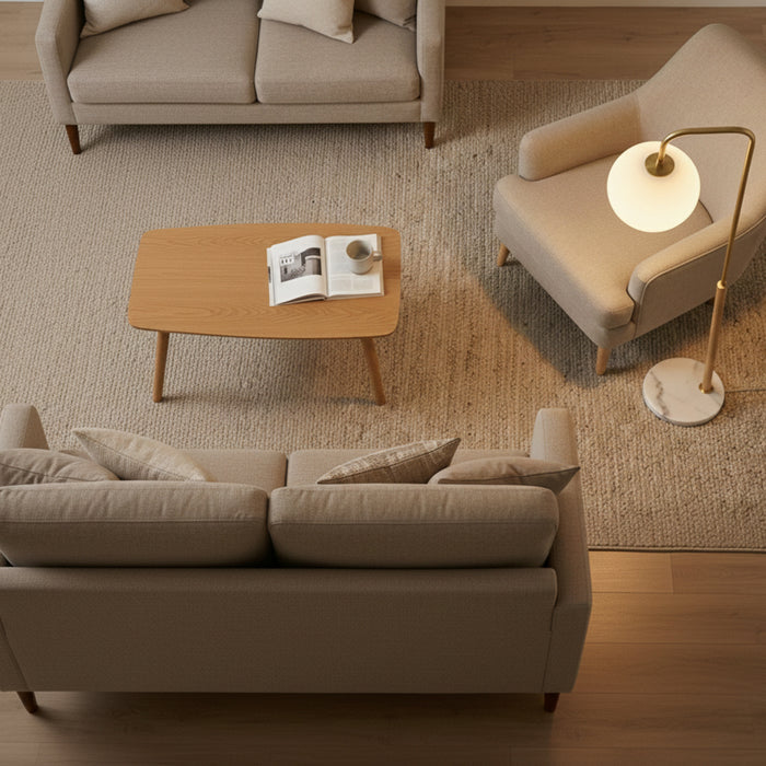 Solaris Floor Lamp | Brushed Gold & White Globe Shade