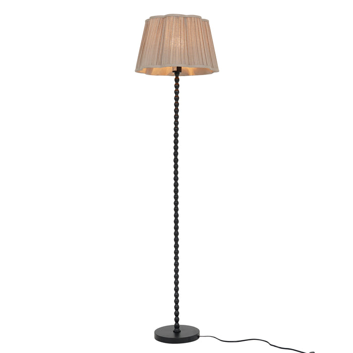 Stello Floor Lamp Natural and Black