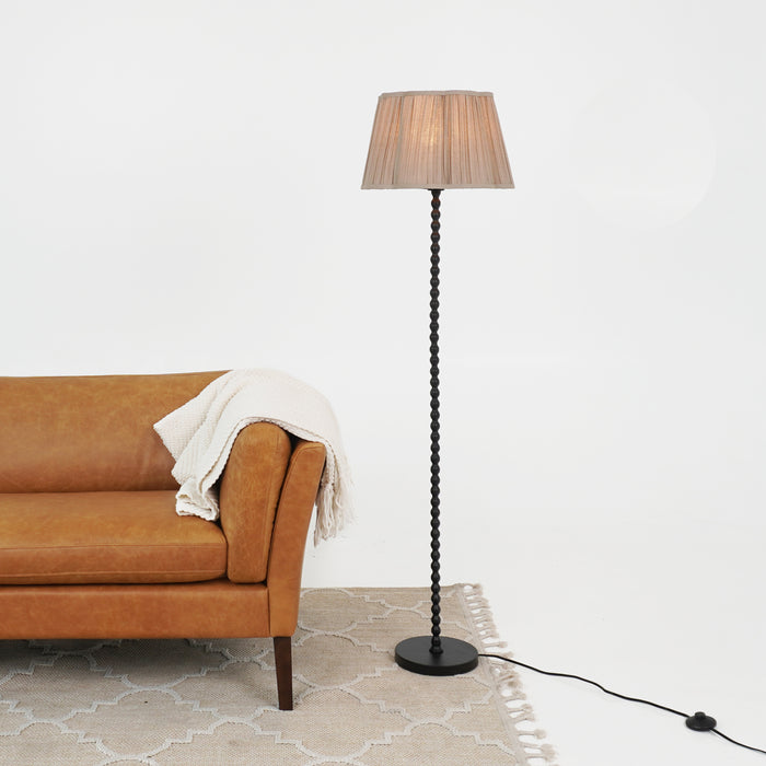 Stello Floor Lamp Natural and Black