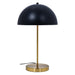 Stratos Table Lamp | Black Dome with Gilded Base | Ashcroft Imports Furniture