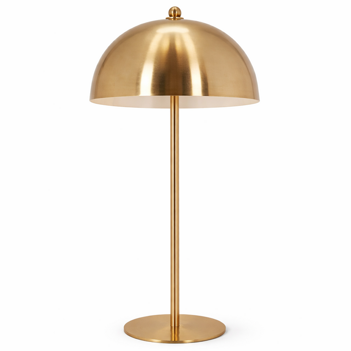 Tundra Table Lamp | Radiant Gold Dome & White Interior | Ashcroft Imports | Furniture