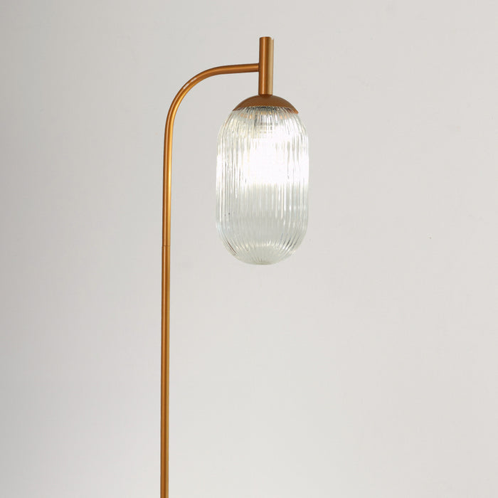 Vela Floor Lamp Bronze and Clear