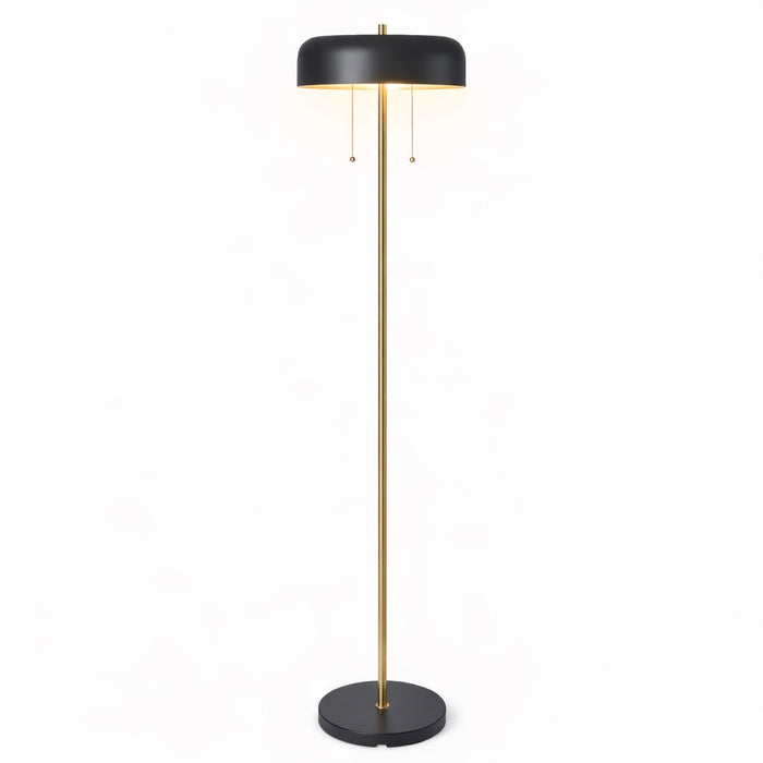 Vesper Floor Lamp | Black Outer and White Inner | Ashcroft mports Furniture
