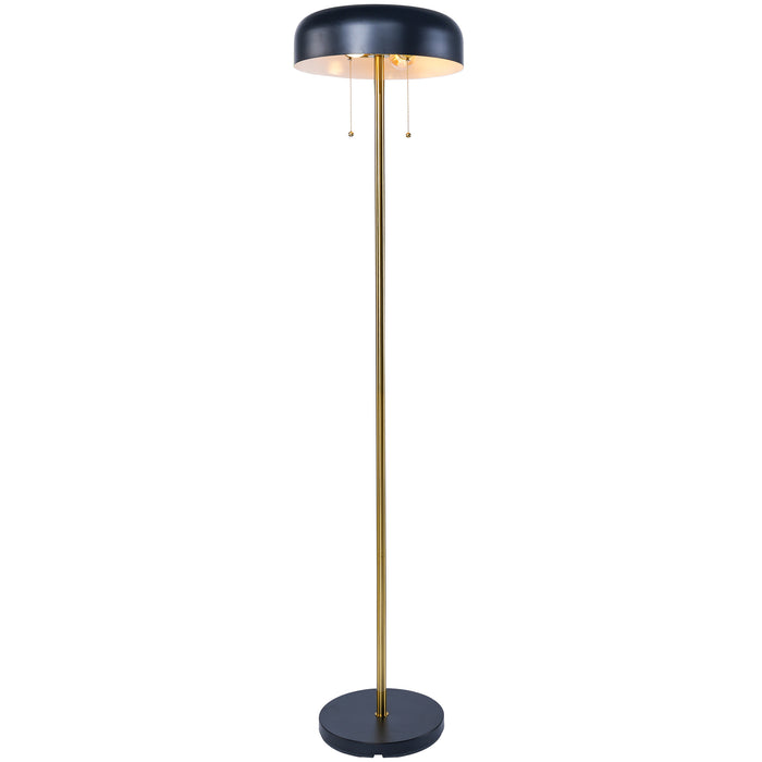 Vesper Floor lamp with Black outer and White inner