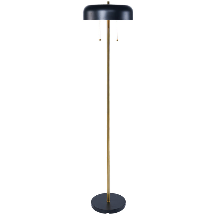 Vesper Floor lamp with Black outer and White inner