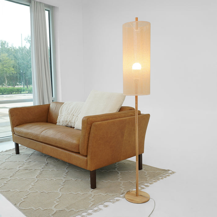 Vialux Floor Lamp - Oak and Natural