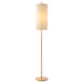 Vialux Floor Lamp | Natural Oak & Tall Woven Fabric Shade