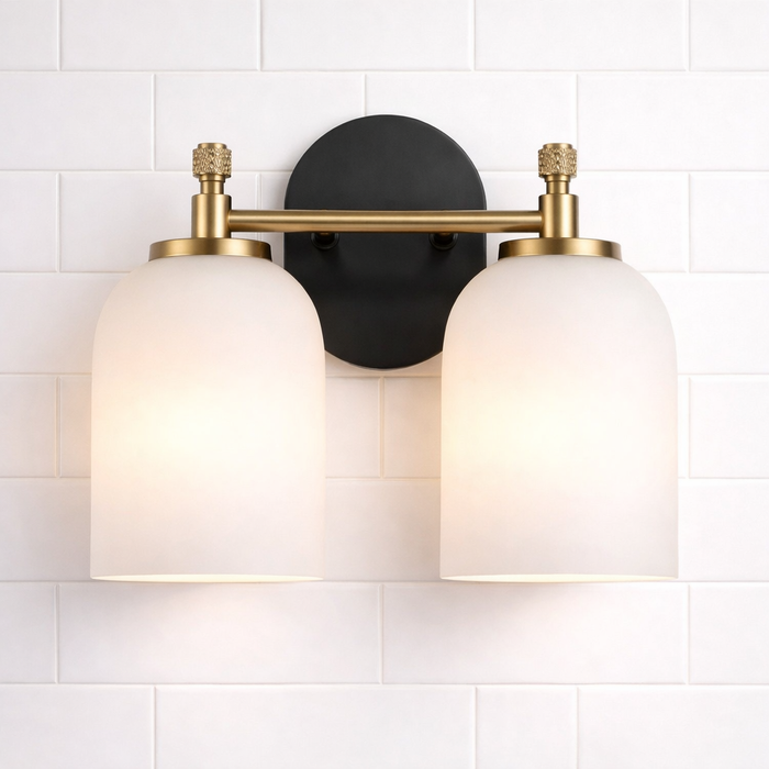 Vortex Two Lights Vanity in Traditional Style for Over Bathroom Mirror Wall Sconce
