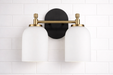 Vortex Two Lights Vanity in Traditional Style for Over Bathroom Mirror Wall Sconce