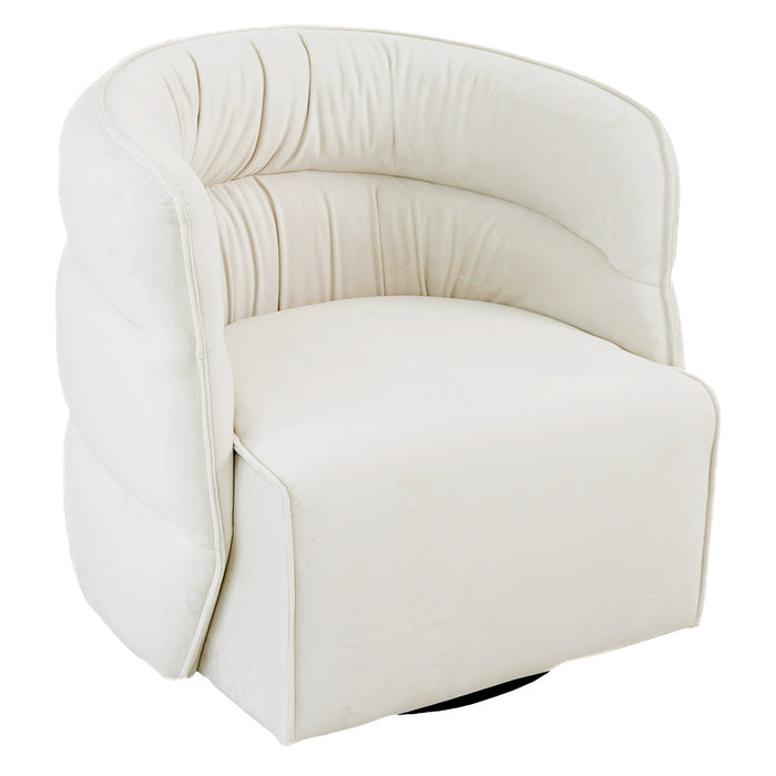 Walden Swivel Chair - Cream Velvet