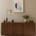 Wander Table Lamp | Bronze Right Angle Frame & Glass Globe