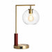 Wander Table Lamp | Bronze Right Angle Frame & Glass Globe