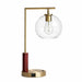 Wander Table Lamp | Bronze Right Angle Frame & Glass Globe
