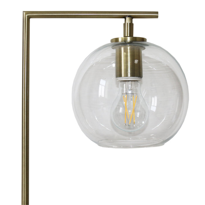 Wander Right Angle Glass Table Lamp - Bronze